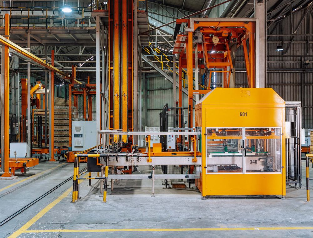 Manutenção industrial em planta fabril