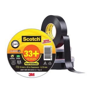 Fita Isolante 19Mmx20Mt Preta 33+ 3M